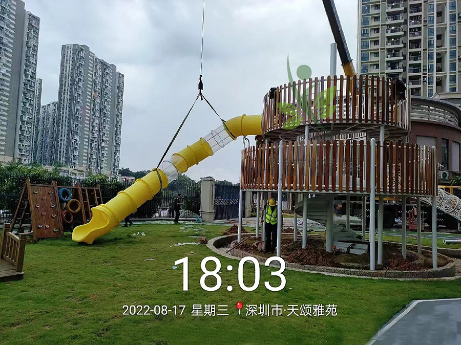 社区幼儿园项目施工现场